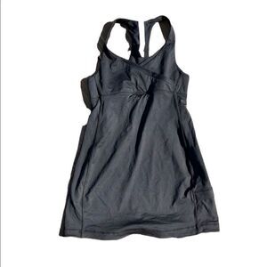 LULULEMON Criss Cross Bodice Black Workout Tank Top Size 4